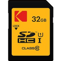 KODAK 32 GB Class 10 UHS-I U1 SDHC/XC Premium Performance Memory Card, for Full  - £15.72 GBP