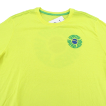 Nike Brazil Voice Graphic T-Shirt Mens Size Large Dynamic Yellow NEW DH7... - £18.58 GBP