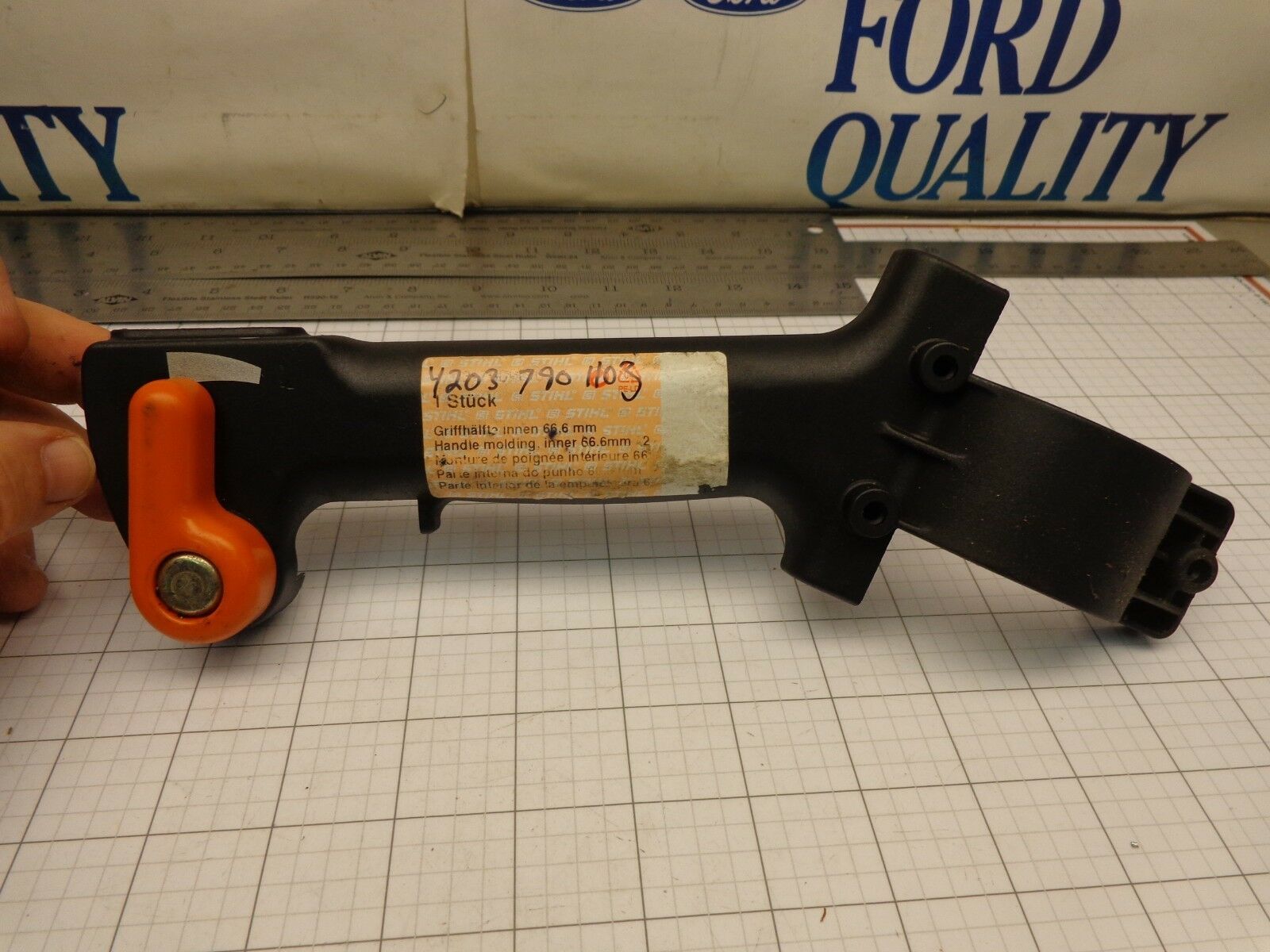 Stihl 4203 790 1103 Blower Handle Inner Moulding Molding Some Dirt Scuff... - $25.14