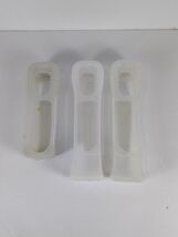 Nintendo OEM Clear Wii Lot 3 Controller Remote Silicone Rubber Grip Skin... - $9.87