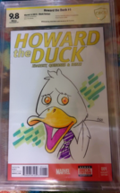 Howard the Duck #1 Blank Variant Signed and Sketched by Rico Renzi CBCS 9.8 - $124.81