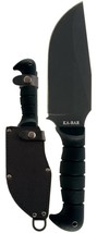 Ka-Bar Heavy-Duty Warthog Black 1085 Carbon Steel Fixed Knife w/ Sheath ... - $84.08