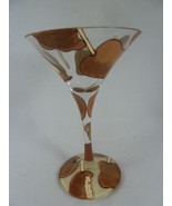 Lolita Caramel Apple martini glass Hand painted Collectible w Recipe on ... - $28.49 CAD