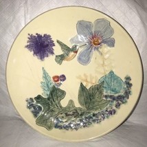 John &amp; Jan Myers Studio Art Pottery Hummingbird Plate 8.5” Hickory Grove... - $17.99