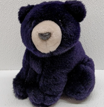 Vintage 1993 Dakin Navy Blue Gray Bear Sitting Plush - £35.88 GBP