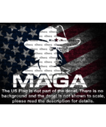 Trump In Cowboy Hat MAGA Cut Vinyl Decal Sticker US Seller MAGA America ... - $9.64 CAD+