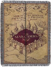 Marauder&#39;S Map Northwest Woven Tapestry Throw Blanket, 48 X 60 Inches. - £34.34 GBP