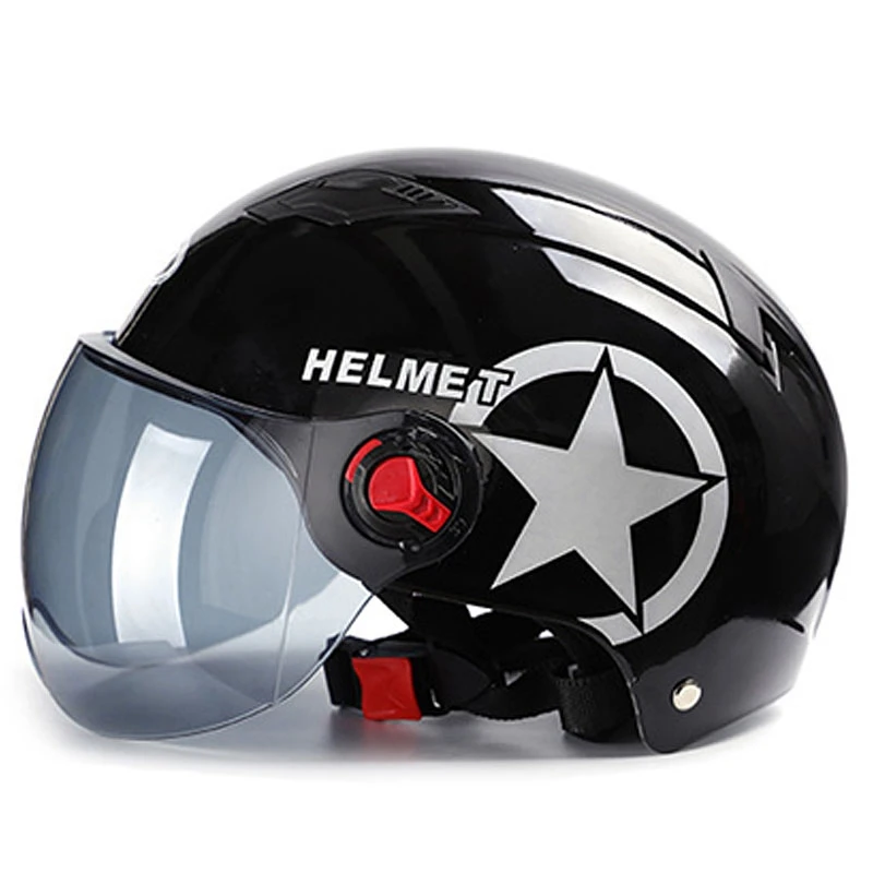 Motorcycle Half Face Helmet 3/4 Open Face Half Baseball Cap Unisex Bike ... - $775.51