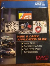 2001 BWD Wire Cable Application Guide Catalog Auto Parts - $24.86