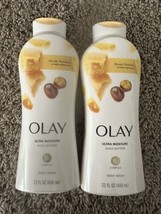 (2) Packs Olay Ultra Moisture Body Wash with Shea Butter 22 fl oz Each Bottle  - £9.53 GBP