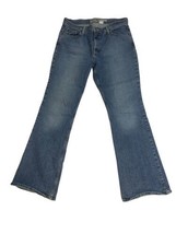 Old Navy Jeans 12 Short Just Below Waist Boot Cut Stretch Women&#39;s Blue D... - $17.10