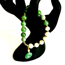 BAZ Beautiful Jade &amp; Pearl Bracelet - £90.79 GBP