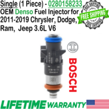 Genuine Bosch Single Unit Fuel Injector for 2011-2019 Dodge Challenger 3.6L V6 - £31.30 GBP