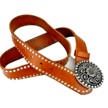 Forest and Culver Leather Belt Small Studded - £17.40 GBP