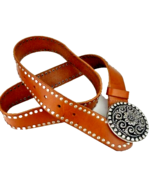 Forest and Culver Leather Belt Small Studded - £17.34 GBP