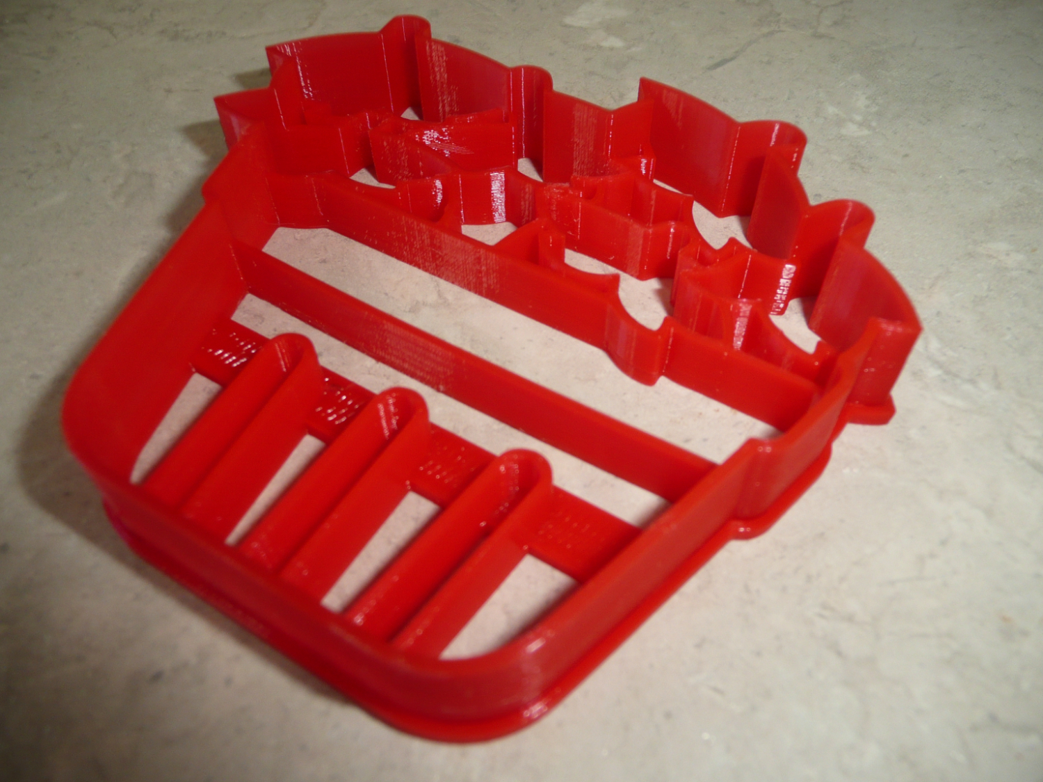 6x Strawberry Basket Fondant Cutter Cupcake Topper 1.75 IN USA FD4815 Item image 4