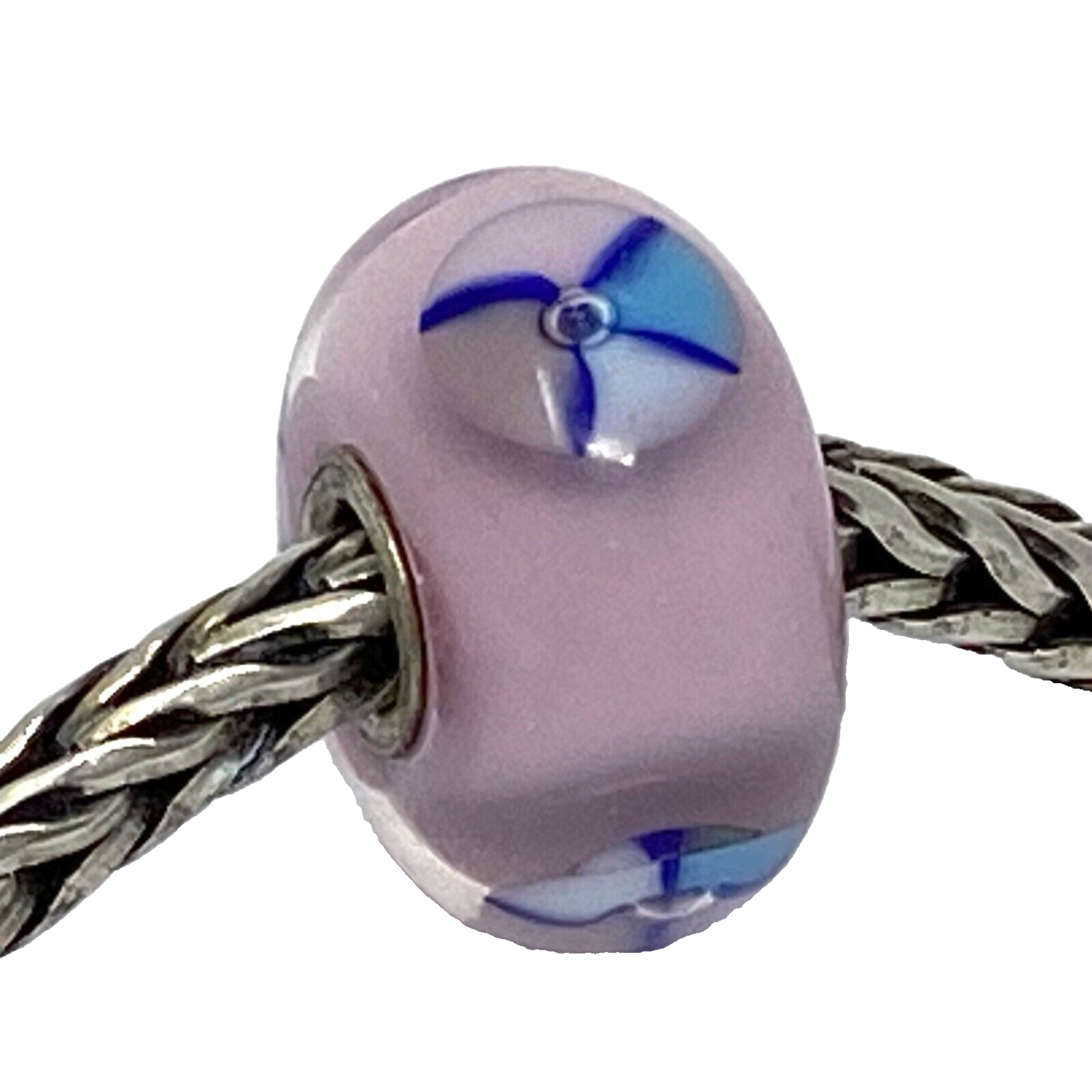 Authentic Trollbeads Pink Bead Charm 61197, New - $23.74