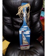 24&quot; Painted Lighthouse Sailboat on Wood Oar NEW HTF - $48.69 CAD