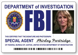Mary Agent Shirley Partridge Supernatural Name Badge w/ Pin Back &amp; Bonus Anti Po - £13.58 GBP