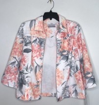 Alfred Dunner  (Size 16) Floral Print Lined Jacket NWOT $74 Rose Hill - $56.46