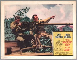 Wackiest Ship In The Army Lobby Card 1960-Jack Lemmon-Ricky Nelson - £30.65 GBP