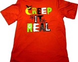 Creep It Real Funny Halloween Orange T-Shirt Boys XXL 18 - $11.87