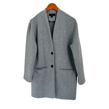 J.Crew Lightweight Coat Long Cardigan Sweater Buttons Pocket heather Gra... - $69.29