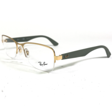 Ray-Ban RB6309 2730 Brille Rahmen Grün Gold Quadratisch Halbe Felge 55-1... - £36.43 GBP