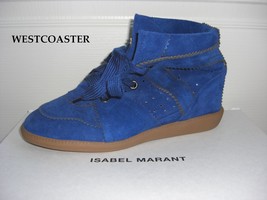 ISABEL MARANT Bobby wedge sneaker *bleu / blue* sz39 NIB - £668.42 GBP