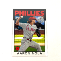 Aaron Nola Phillies 2021 Topps Series 2 Card 86B-6 Phillies MLB Insert - £1.53 GBP