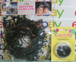 &quot;OVER THE HILL&quot; Glitter Garland &amp; Confetti in a Container 4 Birthday Ret... - $9.51 CAD+