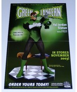 Green Lantern Hal Jordan DC Direct statue 17 by 11 DC Comics promo poste... - £32.05 GBP