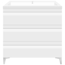 36 W Freestanding Modern White Vanity LV8B-36W with Square Sink Top - £767.62 GBP