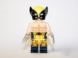 SM Wolverine Deadpool 3 Marvel Shirtless Yellow Custom Minifigures  - $7.89