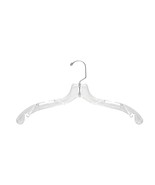 Plastic Dress Hanger, Middle Heavy Weight, 17&quot;, Clear (Pack Of 100) - £65.76 GBP