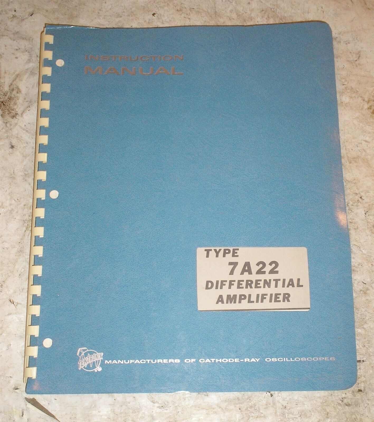 Tektronix 7A22 Differential Amplifier Instruction Manual - $12.99