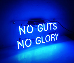 New 'No Guts No Glory' LED Art Neon Sculpture Neon Light Sign 14"x6" - $69.00