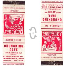 Vintage Matchbook Cover Chungking Cafe Grand Rapids MI Chinese restaurant 1930s - £7.90 GBP