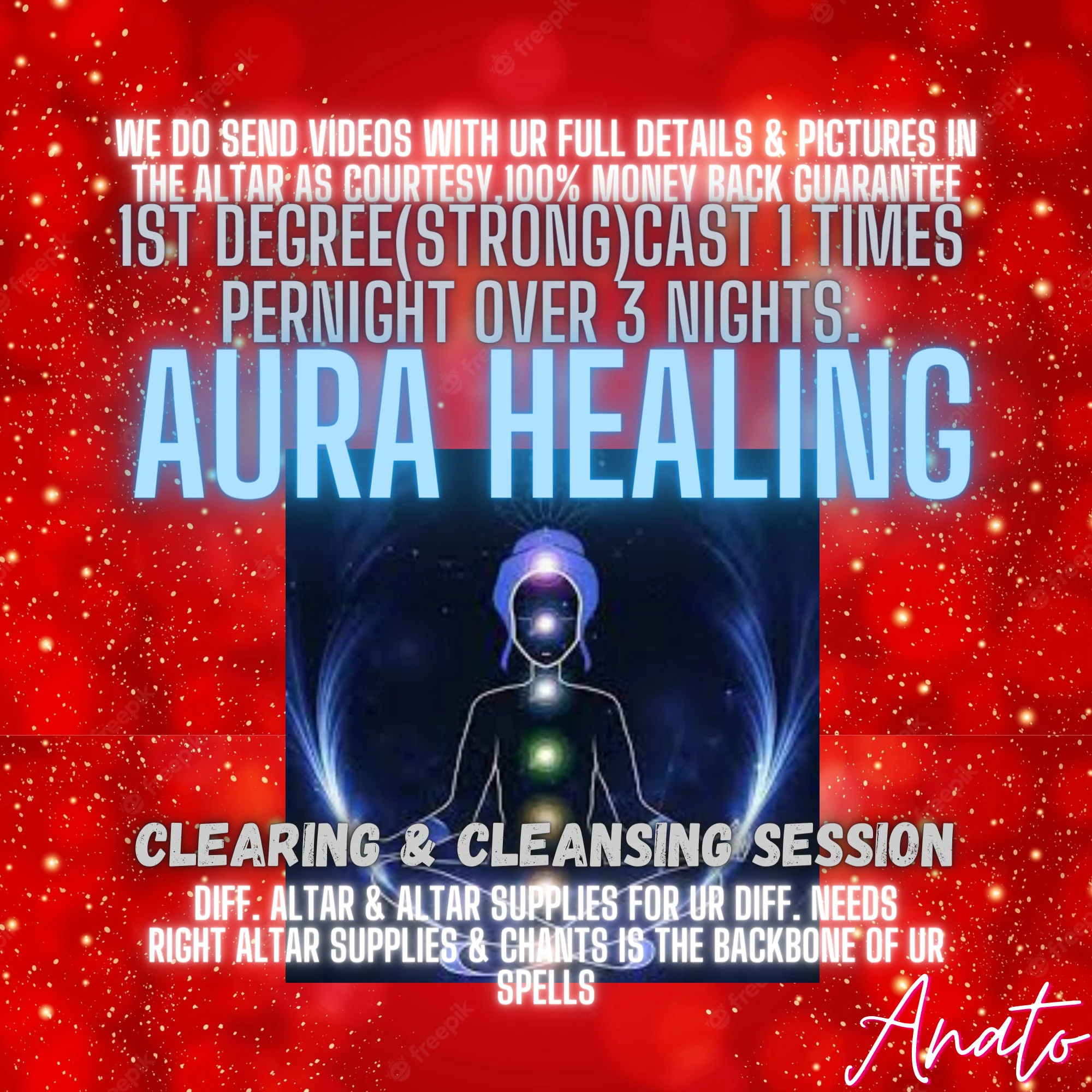 Energy Clearing Spell, Enery Healing, Clear Your Energy Spell, Cleanse Energy - $660.00