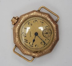 Elgin Octagonal Wire Lug Women Mechanical Wristwatch 10k Gold Filled For Parts - £58.07 GBP