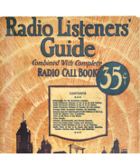 1925 Radio Listeners Guide And Call Book PB Directory Maps Illustrated DWR5 - $745.80 MXN