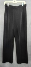 Chicos Design Pants Womens Size S (1) Black Pull On Stretch Casual Fit W... - $21.73