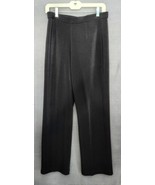 Chicos Design Pants Womens Size S (1) Black Pull On Stretch Casual Fit W... - $21.73