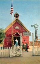 Knott&#39;s Berry Farm Ghost Town Little Red School House  Postcard Buena Pa... - £3.99 GBP