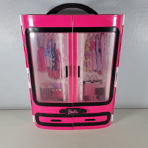 Barbie Ultimate Closet Carrying Case Pink 2015 2 Doors by Mattel Storage - £10.99 GBP