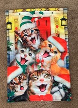 Holiday Garden Flag 12 x 19 In Your Choice Cats Snowman Vintage Truck Br... - $11.99