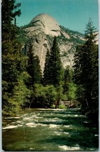 Yosemite National Park North Dome and Merced River California Postcard - £18.11 GBP