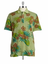 Weatherproof Vintage Textured Tropical Polo Shirt Army Olive Cotton - £54.79 GBP