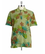 WEATHERPROOF Vintage TEXTURED Tropical POLO Shirt ARMY Olive COTTON - £55.44 GBP