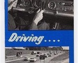 State Bar of Michigan Driving is a Privilege Booklet 1968 What to Do in ... - £9.30 GBP